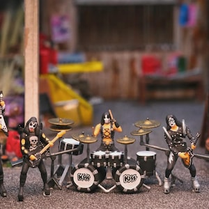 Miniatur Kiss Band 1/64 oder 1/87 für Diorama oder Diecast
