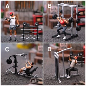 Miniatur GYM Trainner Vol 1 1/64 or 1/87 for diorama or diecast