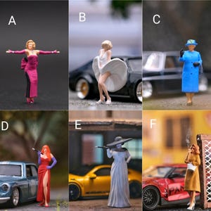 Miniatur Scale Famous Woman  1/64 or 1/87 for diorama or diecast