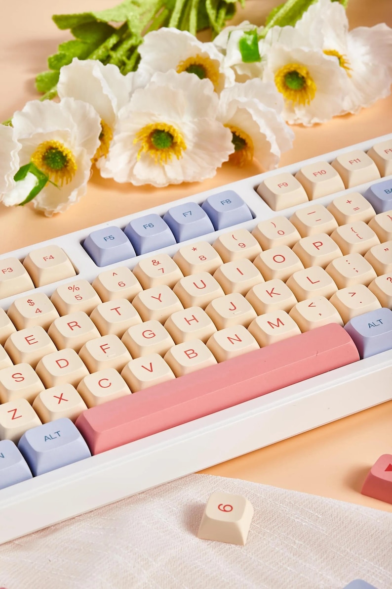 Cute Marshmallow Theme PBT ISO Keycap Set - Thumbnail 5