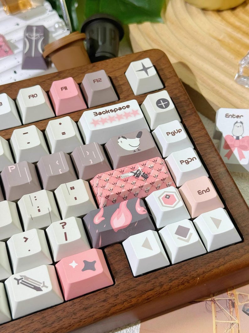 Cool Arknights Irene Theme Anime Keycaps Set for Mechanical Keyboard ...
