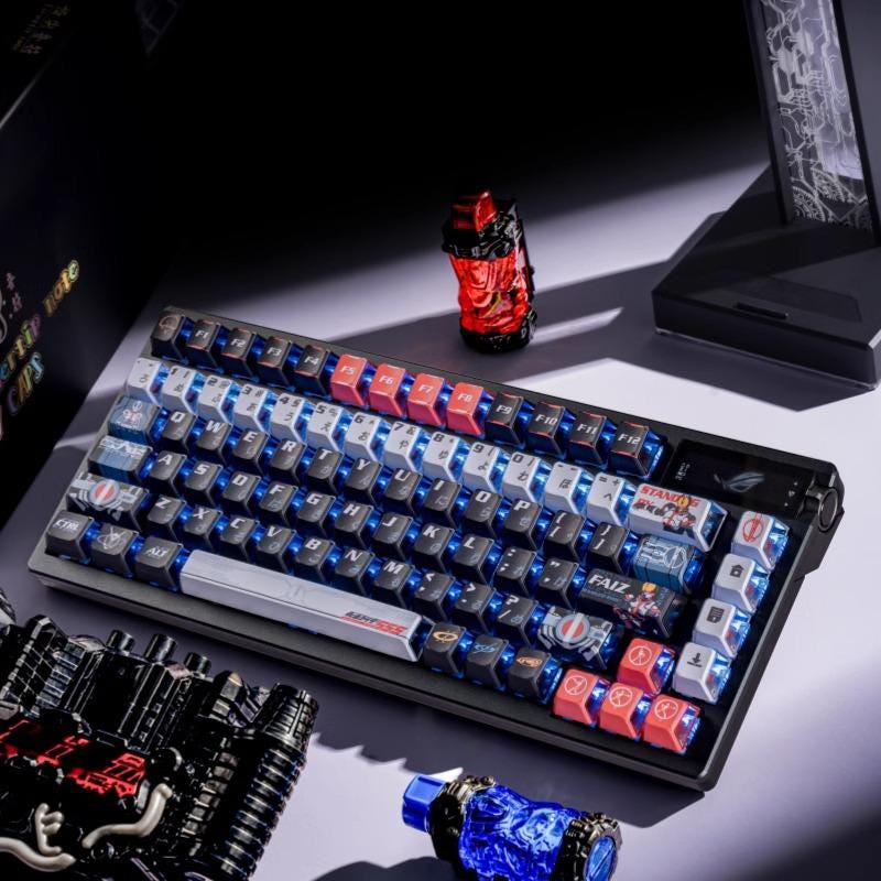 仮面ライダービルド カスタム仕様 メカニカルキーボード クールな仮面ライダーをテーマにしたメカニカルキーボード用キー