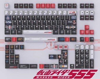 クールな仮面ライダーをテーマにしたメカニカルキーボード用キー
