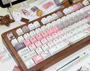 Cool Arknights Irene Theme Anime Keycaps Set for Mechanical Keyboard, Artisan Keycaps, Cherry Profile, Mx(+)Switches, 149pcs