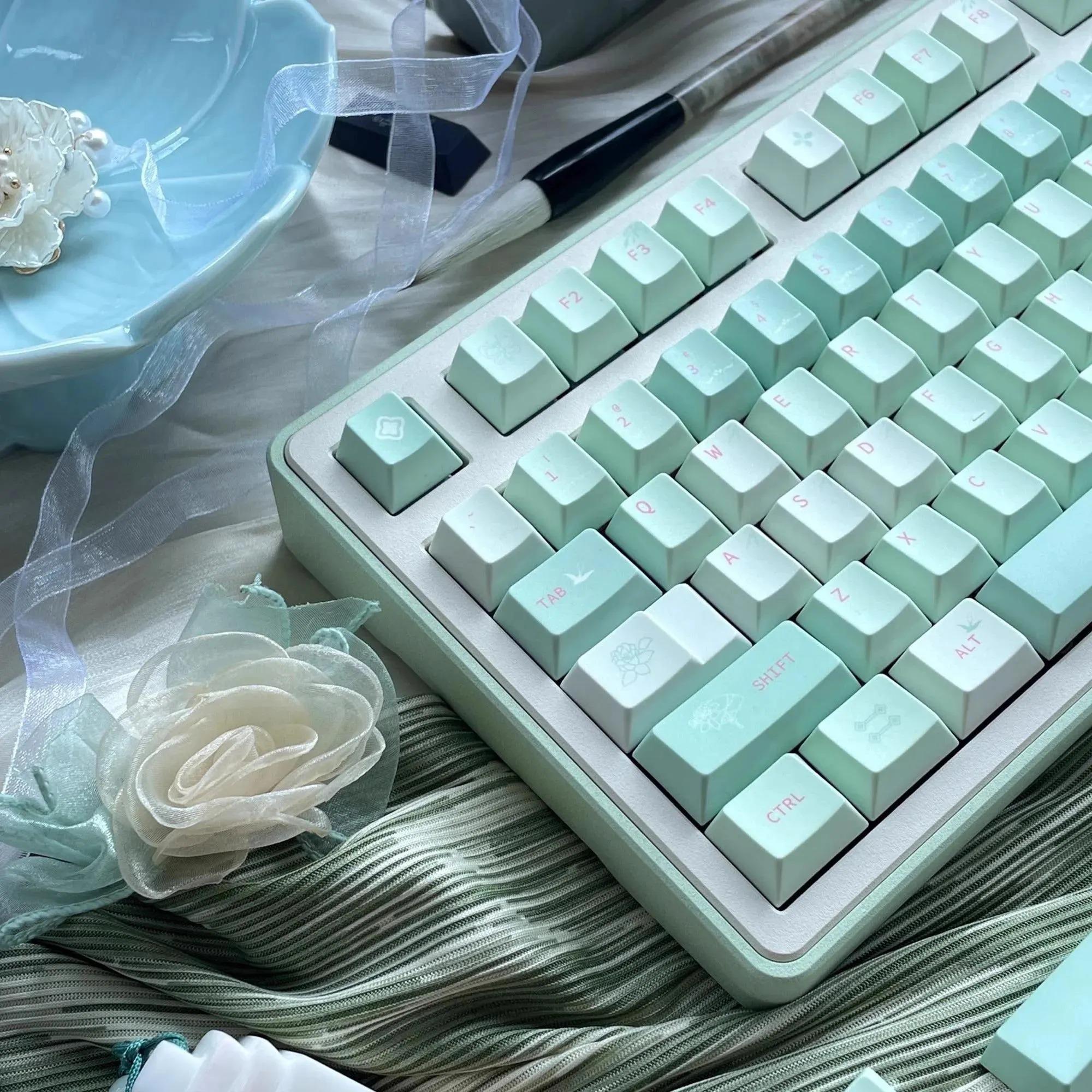 Mint green keyboard - Etsy 日本