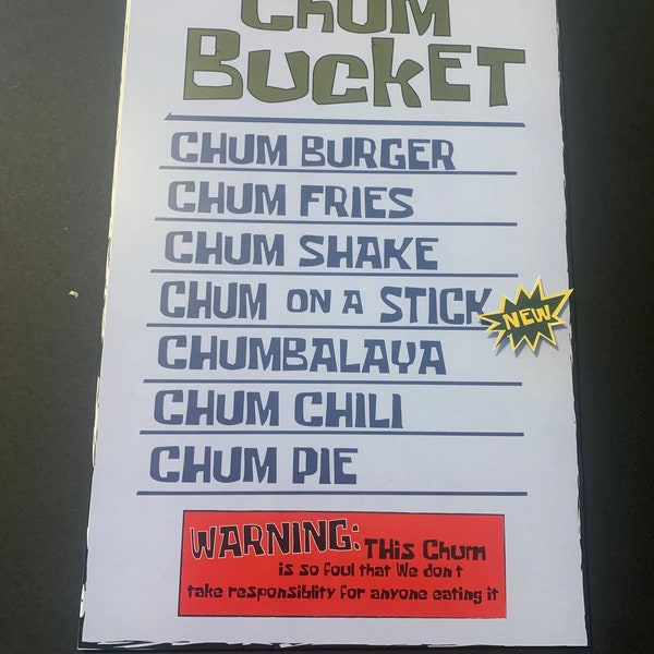 Spongebob Plankton the Chum Bucket Etsy
