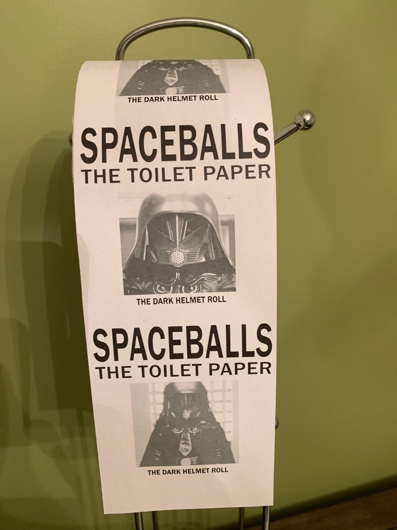 Space balls the Toilet Paper dark helmet and Barf Etsy