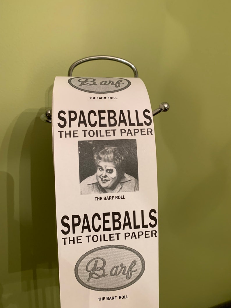 Space balls the Toilet Paper dark helmet and Barf Etsy