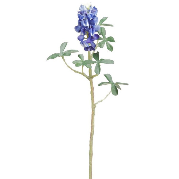 Texas Bluebonnets Fake Bluebonnets for Home Decor Fake Bluebonnets for DIY Wedding Bouquets Faux Texas Bluebonnets 14" Stem Blue Silk Flower