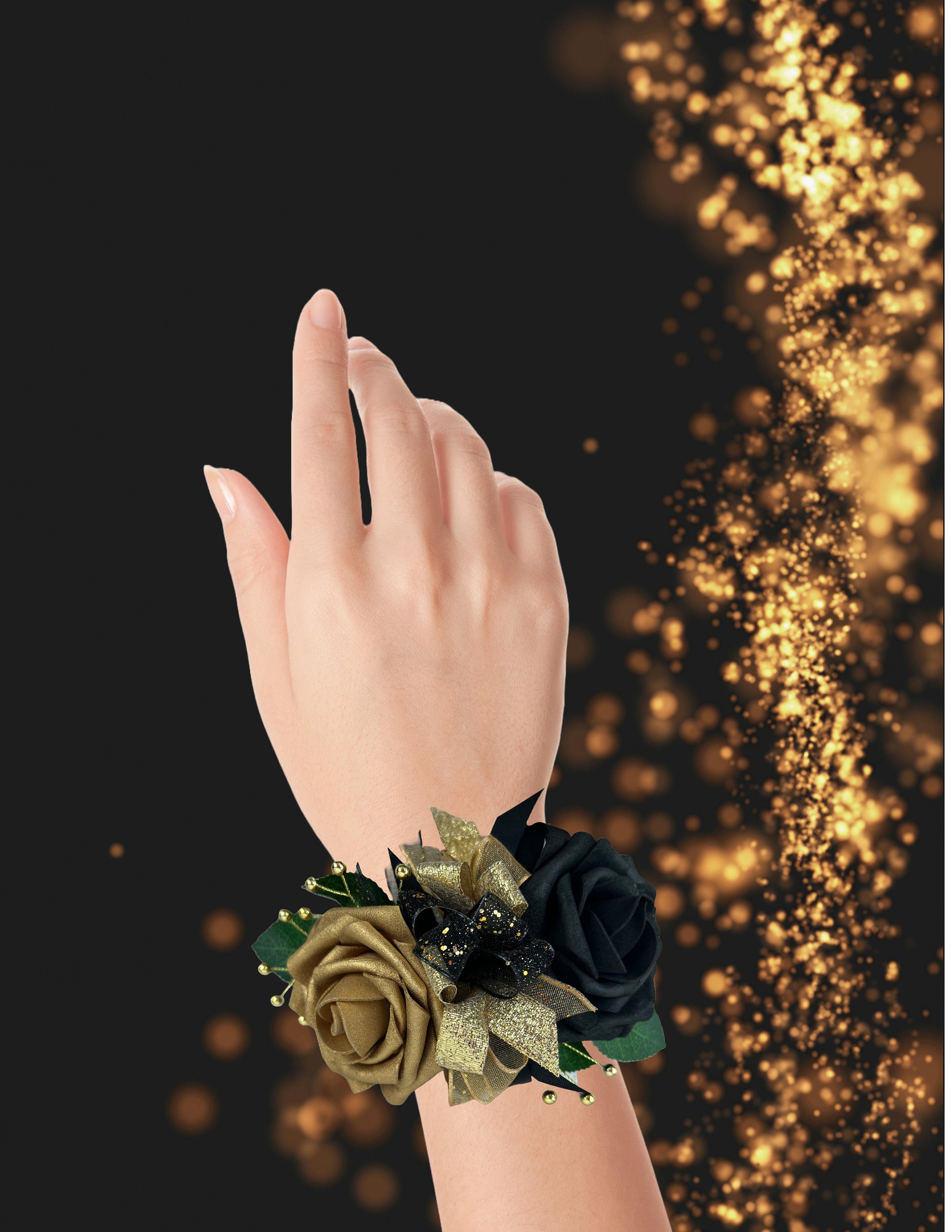 Gold and Black Corsage - Etsy
