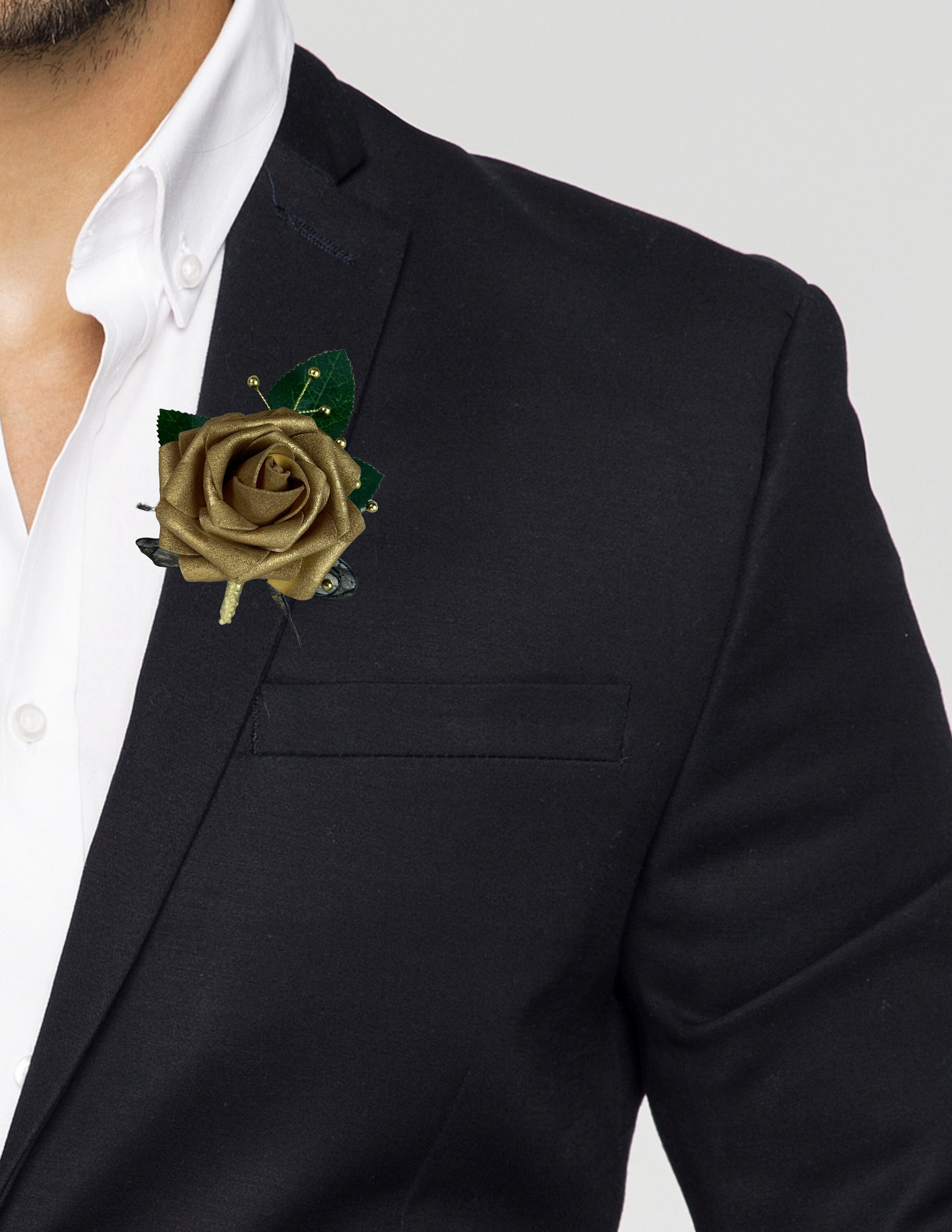prom flowers for black and gold dress Satin Rose Gold Classy Cup Mini Fit Dress main image 1
