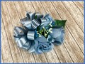New Artificial Dusty Blue Rose Corsage, Dusty Blue Rose Mother's Corsage, Blue Corsage, Dusty Blue Wedding Flowers