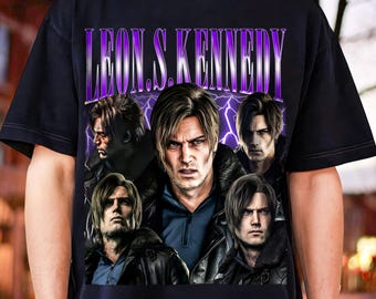 Leon S. Kennedy Resident Evil Requiem Grafik T-Shirt – Survival Horror Gamer T-Shirt
