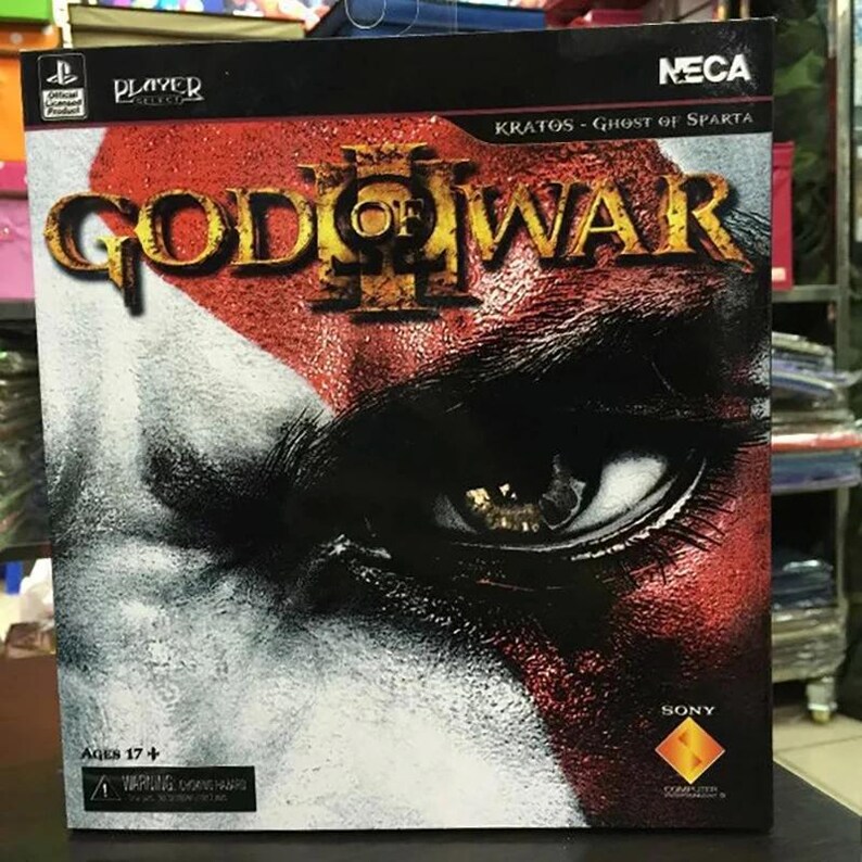 Kratos Action Figure God of War Toy With Accessories, Spartan Warrior ...