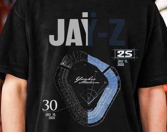 Jay-Z Yankee Stadium Jubiläum T-Shirt - 25. und 30. Feier Shirt