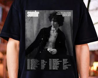 T-shirt SOMBR-tour | Esthetisch T-shirt met print Streetwear | Uniseks shir . in vintagestijl