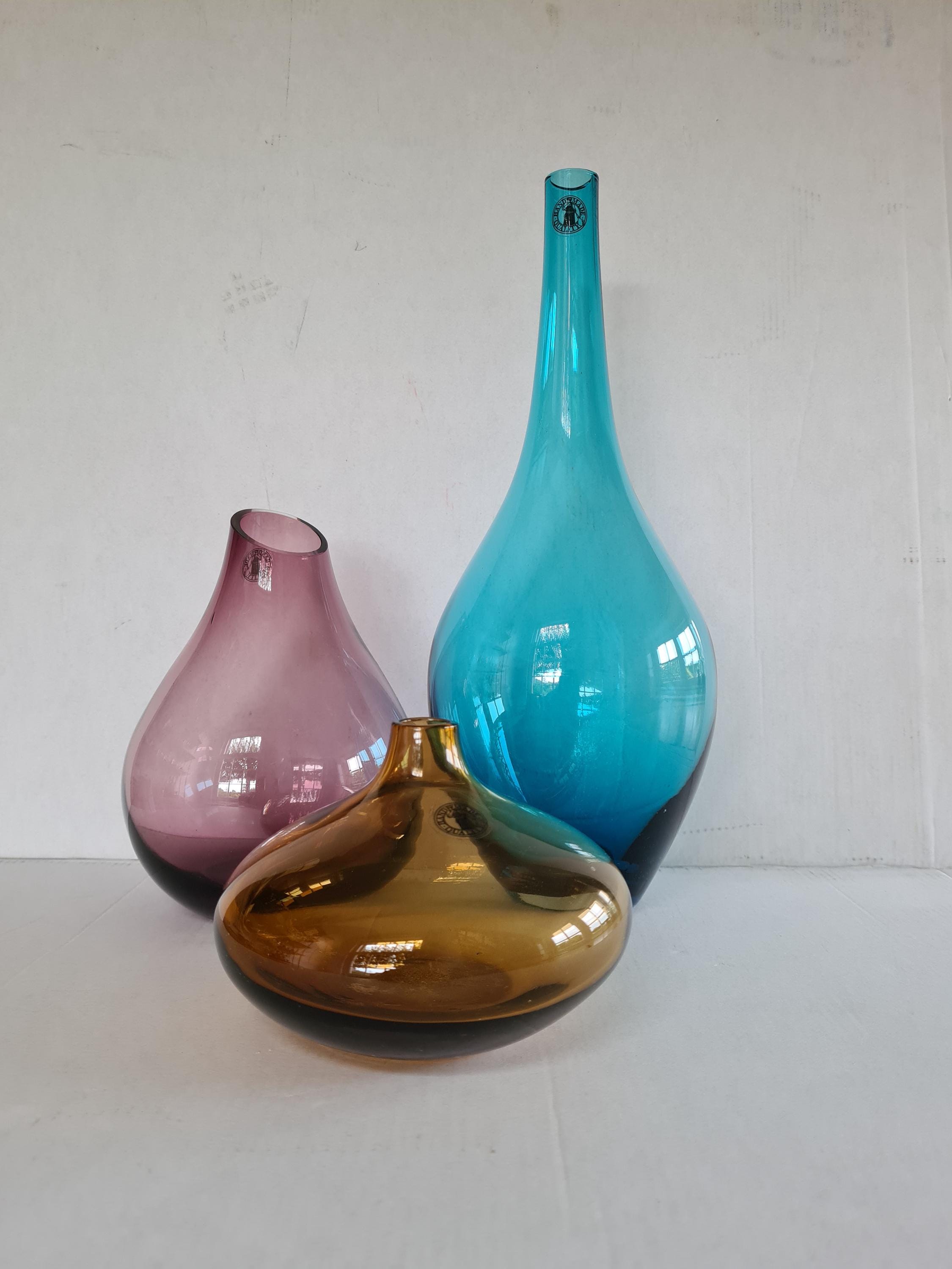 Set of 3 glass vases ikea