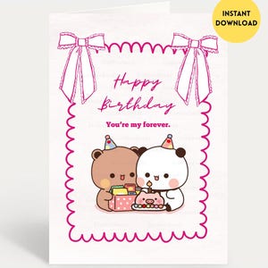 Du Erfüllst mich | Bubu Dudu - Karte zum Geburtstag | Alles Gute zum Geburtstag | Geschenk für Freund, Freundin, Mann, Frau, Ihn, Sie