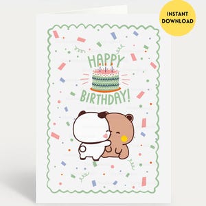 Du Erfüllst mich | Bubu Dudu - Karte zum Geburtstag | Alles Gute zum Geburtstag | Geschenk für Freund, Freundin, Mann, Frau, Ihn, Sie
