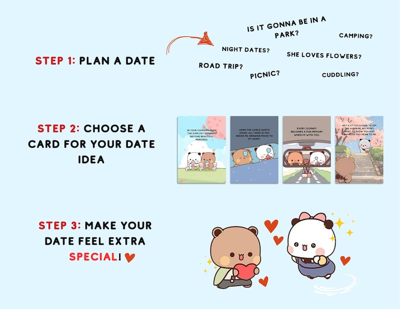 Bubu Dudu - Cute Birthday Card | Bear Illustration | Happy Birthday to You | Gift for Boyfriend, Girlfriend, Husband, Wife, Him, Her image 3