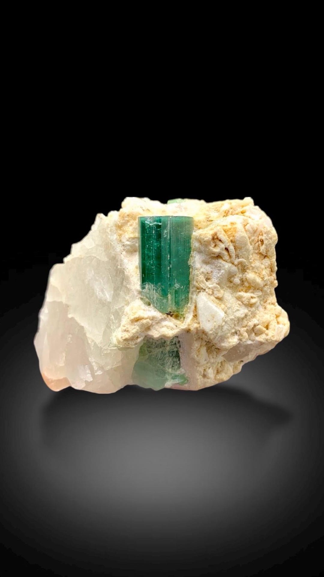 Green Tourmaline Specimen on Albite & Quartz Matrix - Etsy