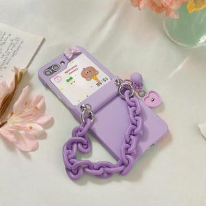 Cute Bracelet Hinge Case Protective Cover For Samsung Galaxy Z Flip 3 4 5 6 zflip5 flip6