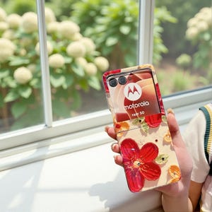Oil Painting Floral Phone Case for Motorola Razr 50 Ultra – Blu-ray Jewel Hard Shell Back Cover