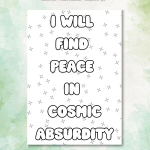 31 Buchstaben Affirmation Ausmalseiten für das Monthly Bullet Journal | Positive Zitate & motivierende Kunsttherapie | Alltagskreativität