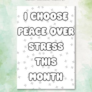 31 Buchstaben Affirmation Ausmalseiten für das Monthly Bullet Journal | 31-Buchstaben-Positive Zitate & motivierende Kunsttherapie