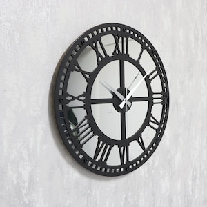 Wall clock, Mirror Wall Art, New Home Gift, Luxury Wall Clock, Modern Wall Clock, Gift Wall Clock, Decor Wall Clock