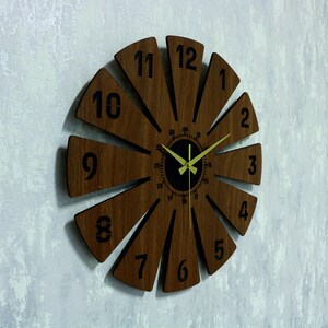 Wooden Clock, Wall clock, New Home Gift, Luxury Wall Clock, Modern Wall Clock, Gift Wall Clock, Decor Wall Clock