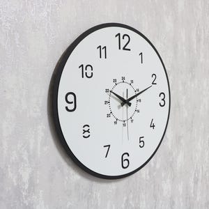 Stylish Wooden Wall Clock, Contemporary Design, Unique Wall Clock, Silent Clock, Perfect Gift,Wall Clock