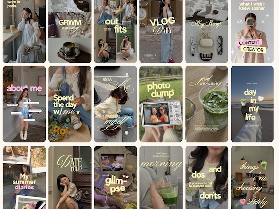Viral Aesthetic Reel Templates, Ios Reel Covers, IG Reels, SMM Viral, Coach Influencer, Content Creator Pack, Editable Social Media Covers.