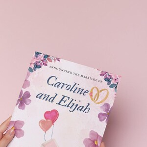 Moderne Hochzeitseinladung Vorlage - Bearbeitbare Canva Einladung - Minimalistische druckbare Hochzeitskarte - Sofort Download