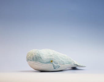 クジラの彫刻 | クジラの棚飾り | 海の動物の置物 - Etsy 日本