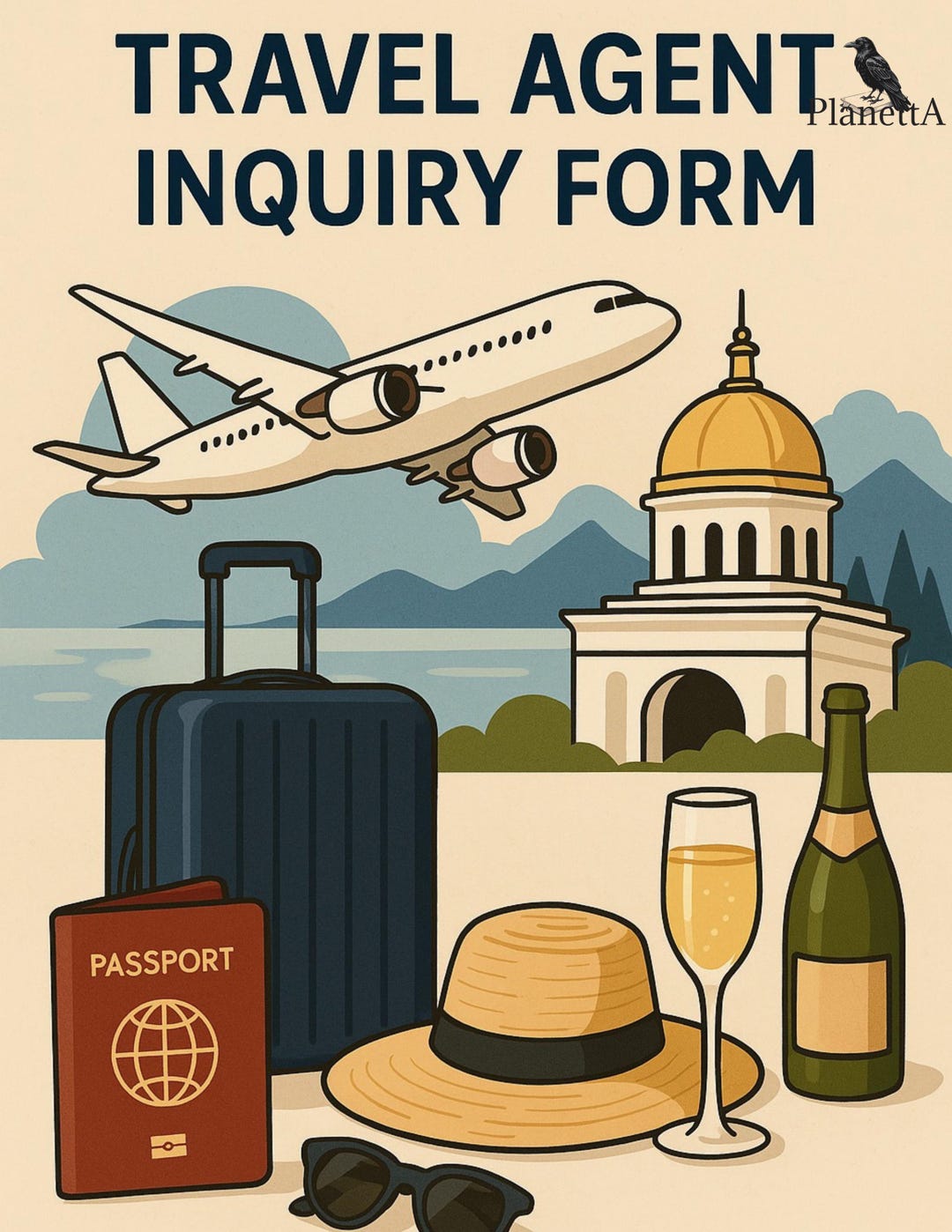 Travel Agent Inquiry Form – Client Info Sheet, Editable PDF Template - Etsy