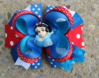 Snow White Boutique Hair Bow Large Hair Bow Disney Hair Bow Girls Necklace