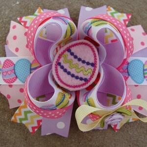 Arco de pelo de Pascua - arco boutique grande - pastel huevos de Pascua arco embedrido huevo arco de pelo