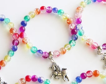 10 UNICORN NECKLACES BRACELETS PARTY FAVORS