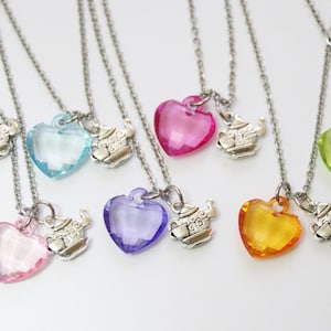 Tea Party Favor, Teapot Party Favor, Assorted Colors Necklaces, Tea Party, Wonderland Party Favors, Tea Gift, Teapot Necklace Gift