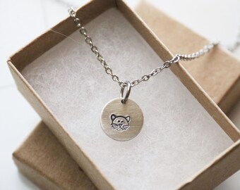 Cat Witch Necklace with Cauldron for Halloween Jewelry Gift