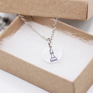 Bishop Chess Piece Necklace Jewelry Pendant