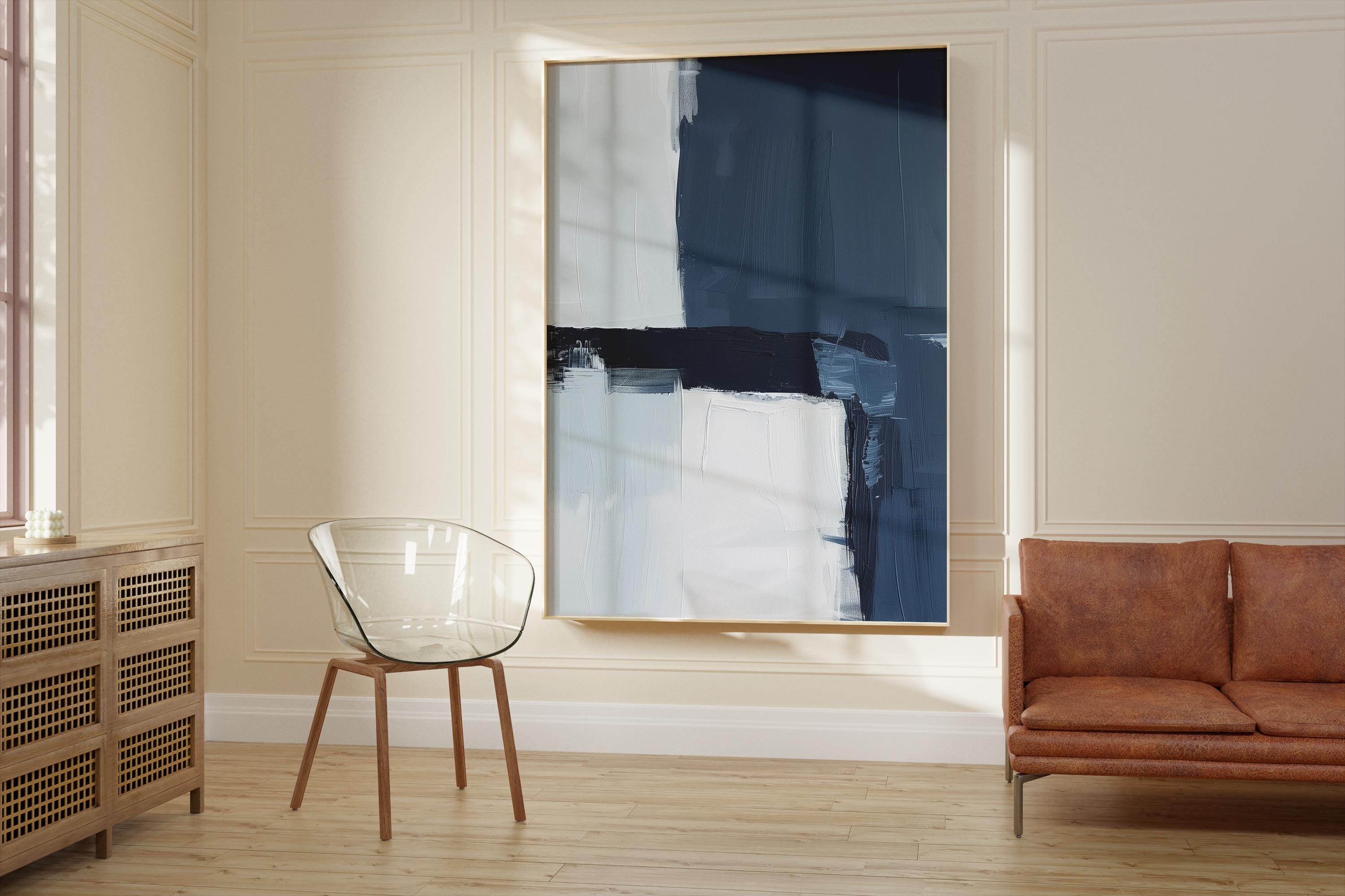 Scandinavian Abstract Art Print Minimalist Nordic Wall Decor Abstract ...