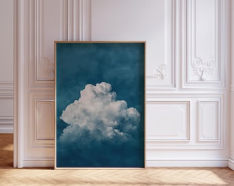 Minimalistic Abstract Print Clouds Minimalist Poster Cloud Wall Art Print Abstract Poster Scandinavian Nordic Cloud Art Serene Sky Formation