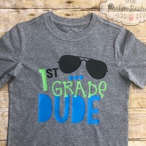 Grade Dude Back to School Boy&#39;s First Day of School Shirt Pre-K - 5th Grade