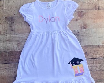 Rainbow Preschool or Kindergarten Graduation Dress Outfit
