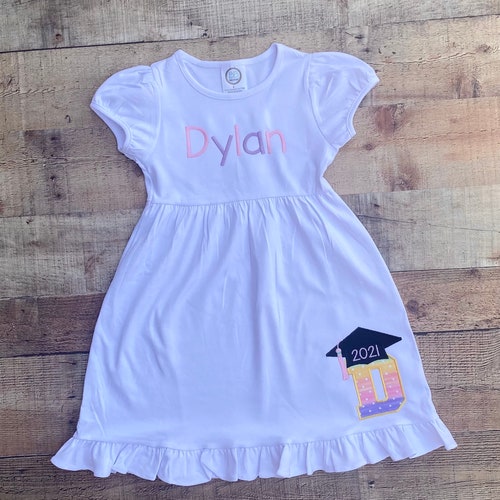 Rainbow Preschool or Kindergarten Graduation Dress Outfit Rainbow Preschool or Kindergarten Graduation Dress Outfit