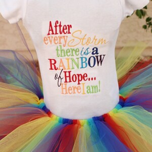 Rainbow Baby Tutu Set