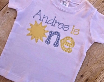 You Are My Sunshine Birthday Shirt or Bodysuit Age One OR Two Available!