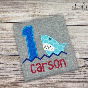 Shark Birthday Shirt Outfit Shark Birthday Ocean Birthday Ocean Birthday Baby Shark Blue Gray